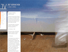 Tablet Screenshot of jefverheyen.com